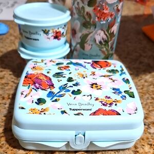 Vera Bradley Tupperware Floral Set